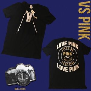 🆕VS Pink Laced Crew Neck